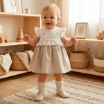 Vestido beige