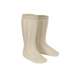 Medias españolas largas beige