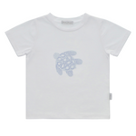 Camiseta blanca - azul