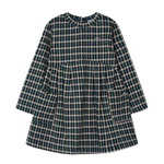 Vestido verde - beige