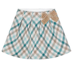 Falda cuadros verde