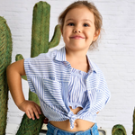 Blusa con top de rayas