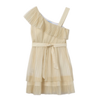 Vestido plisado Gold