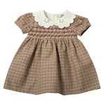 Vestido casita de avispa beige