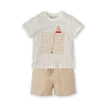 Conjunto barco beige