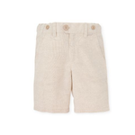 Bermuda en lino khaki