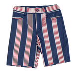Bermudas rayas red