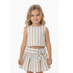 Conjunto rayas beige
