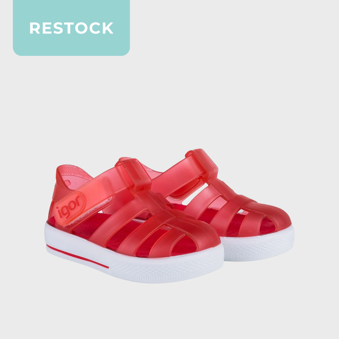 Sandalias Igor Star Cristal Rojo