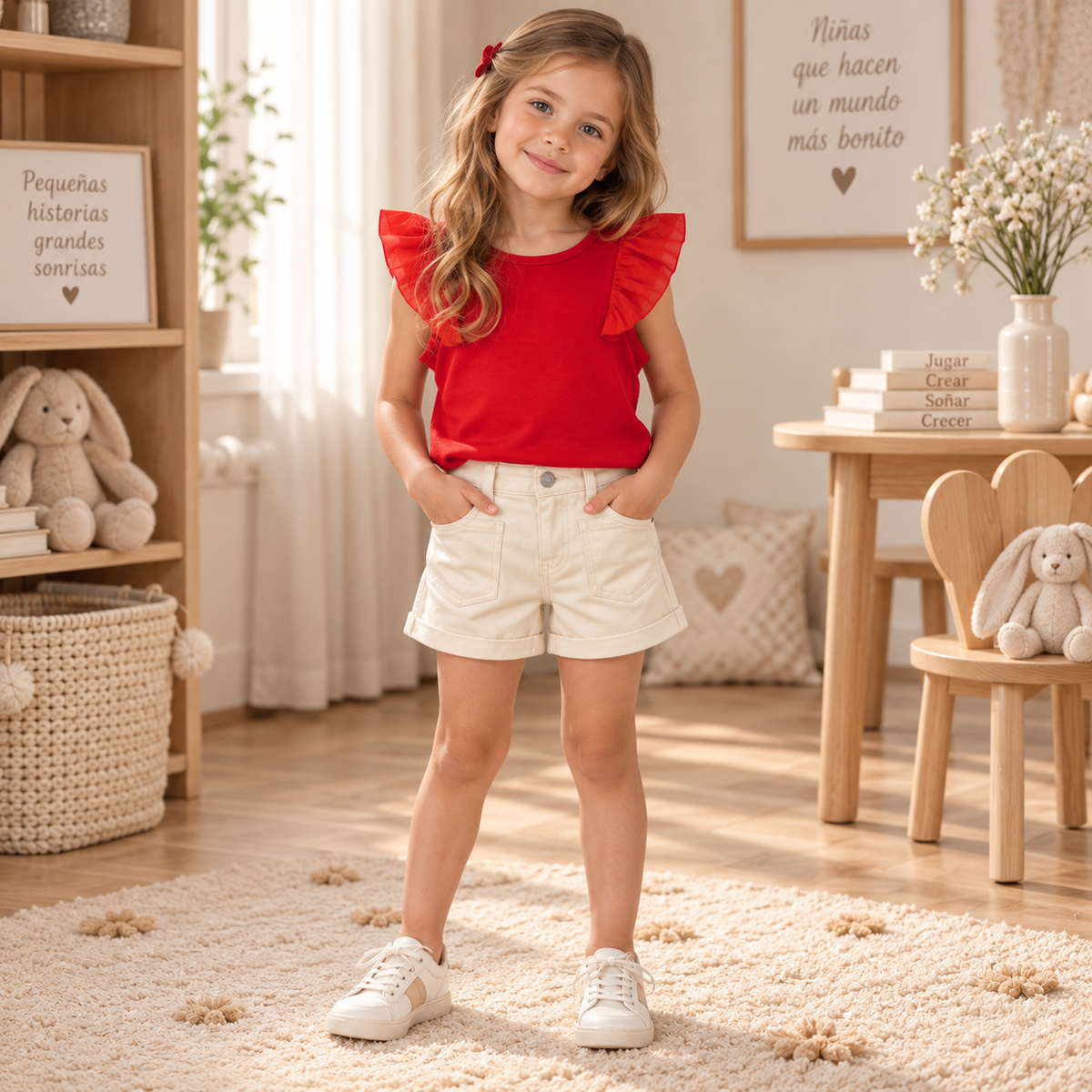 Short beige