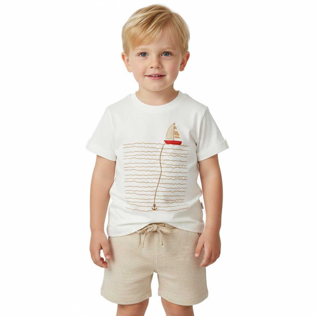 Conjunto barco beige