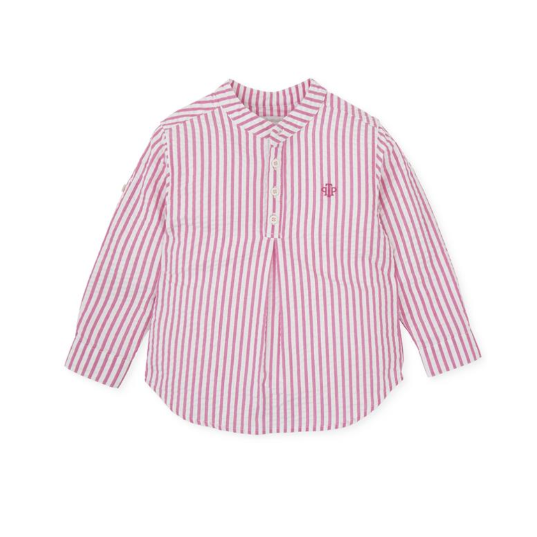 Camisa manga larga fucsia