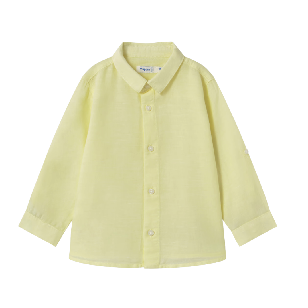 Camisa lino yellow
