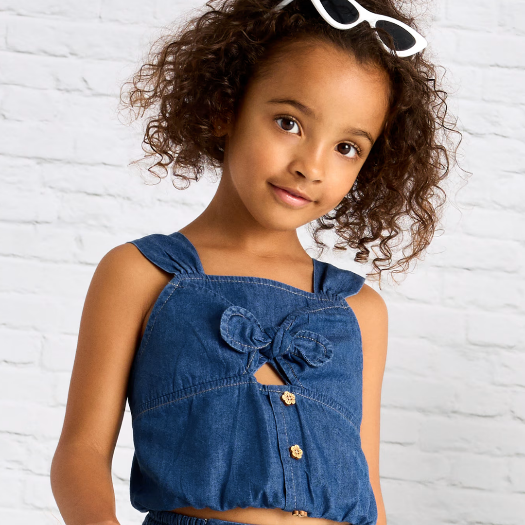 Top lazo denim