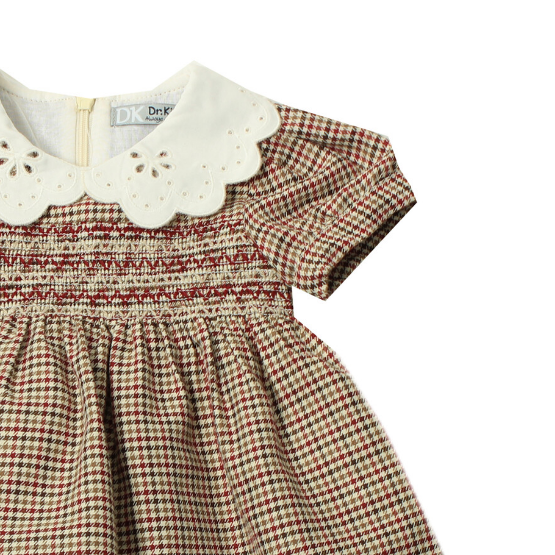 Vestido casita de avispa beige