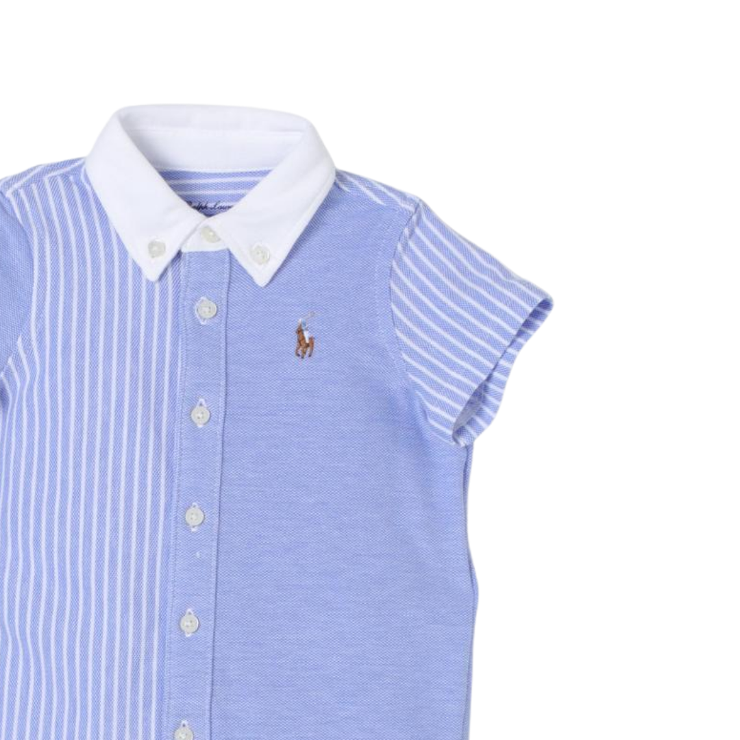 Mameluco polo blue multi