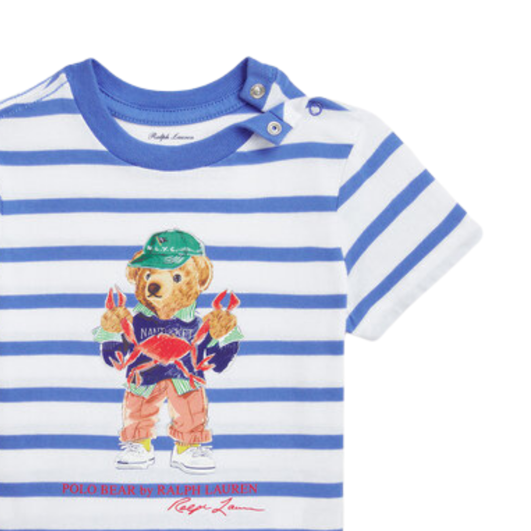 Camiseta polo rayas blue