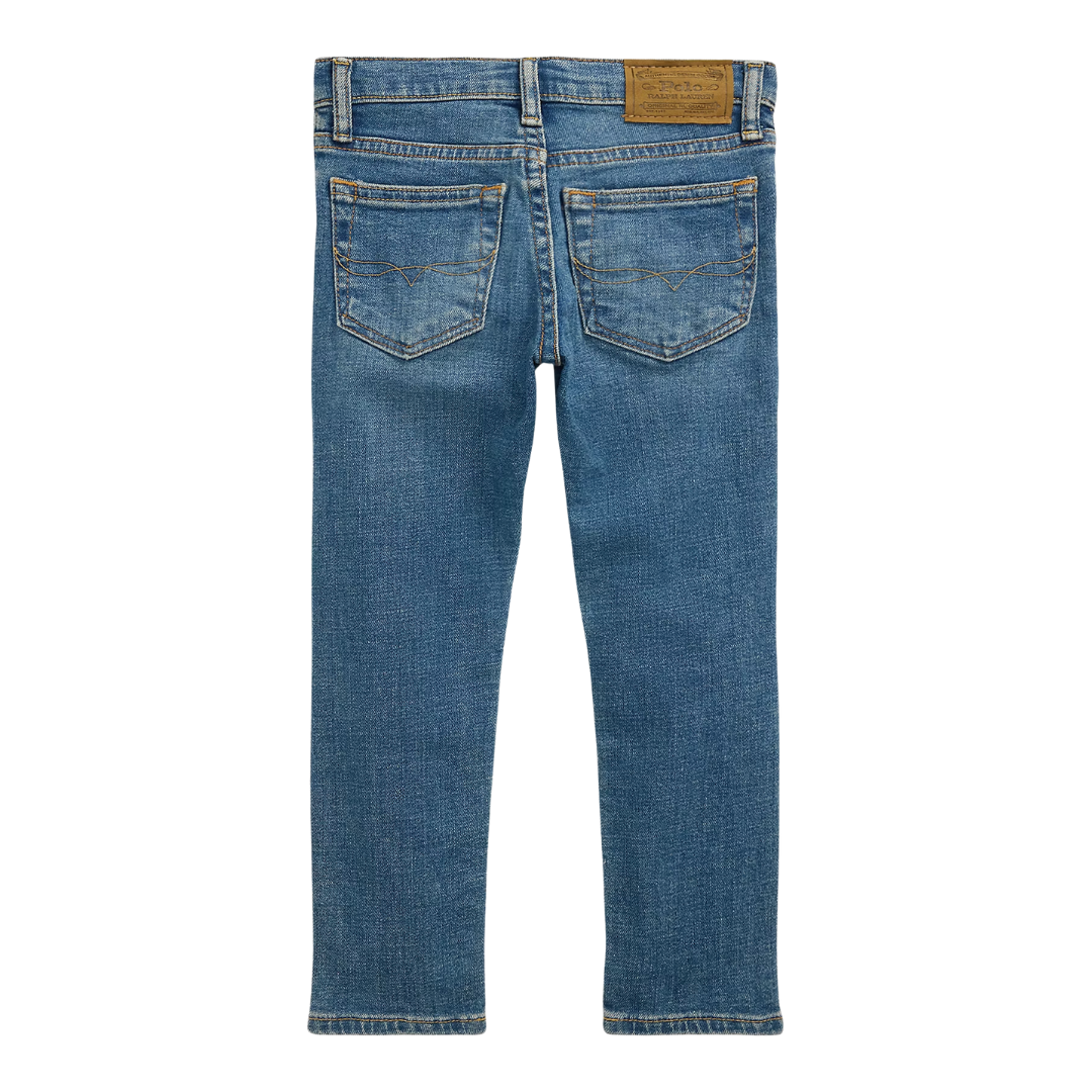 Denim polo azul oscuro
