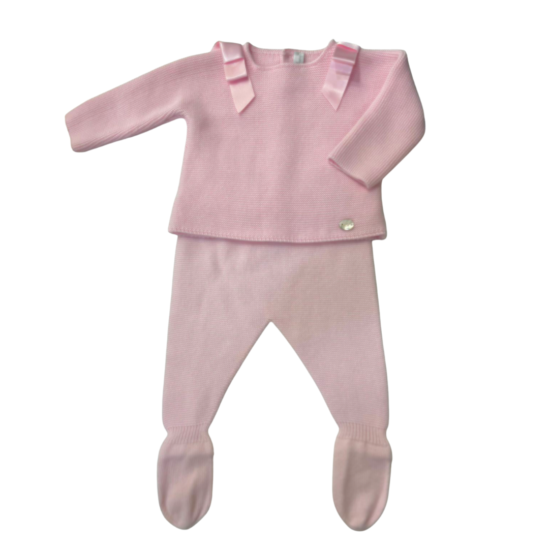 Pijama lazo rosa