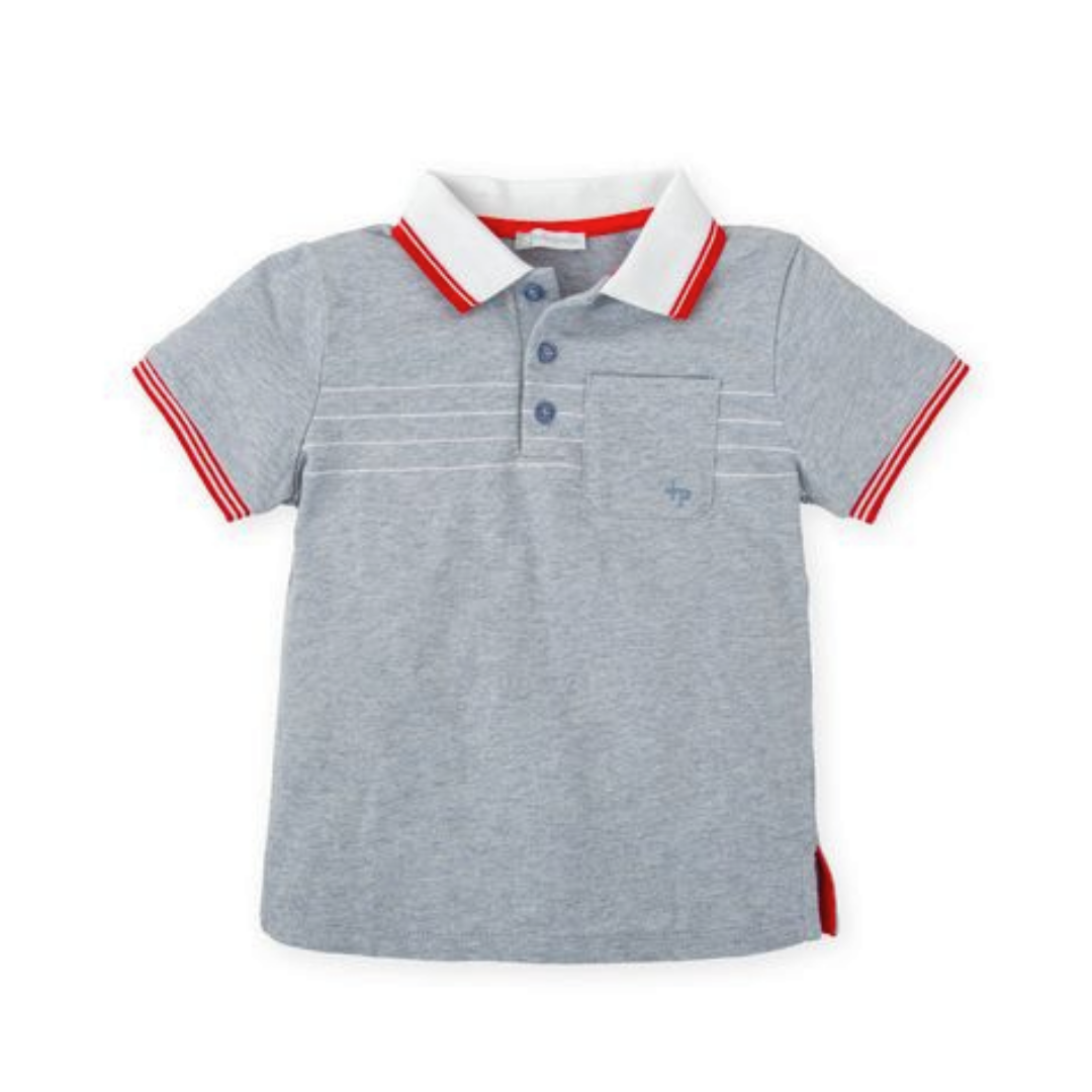 Tipo polo gris