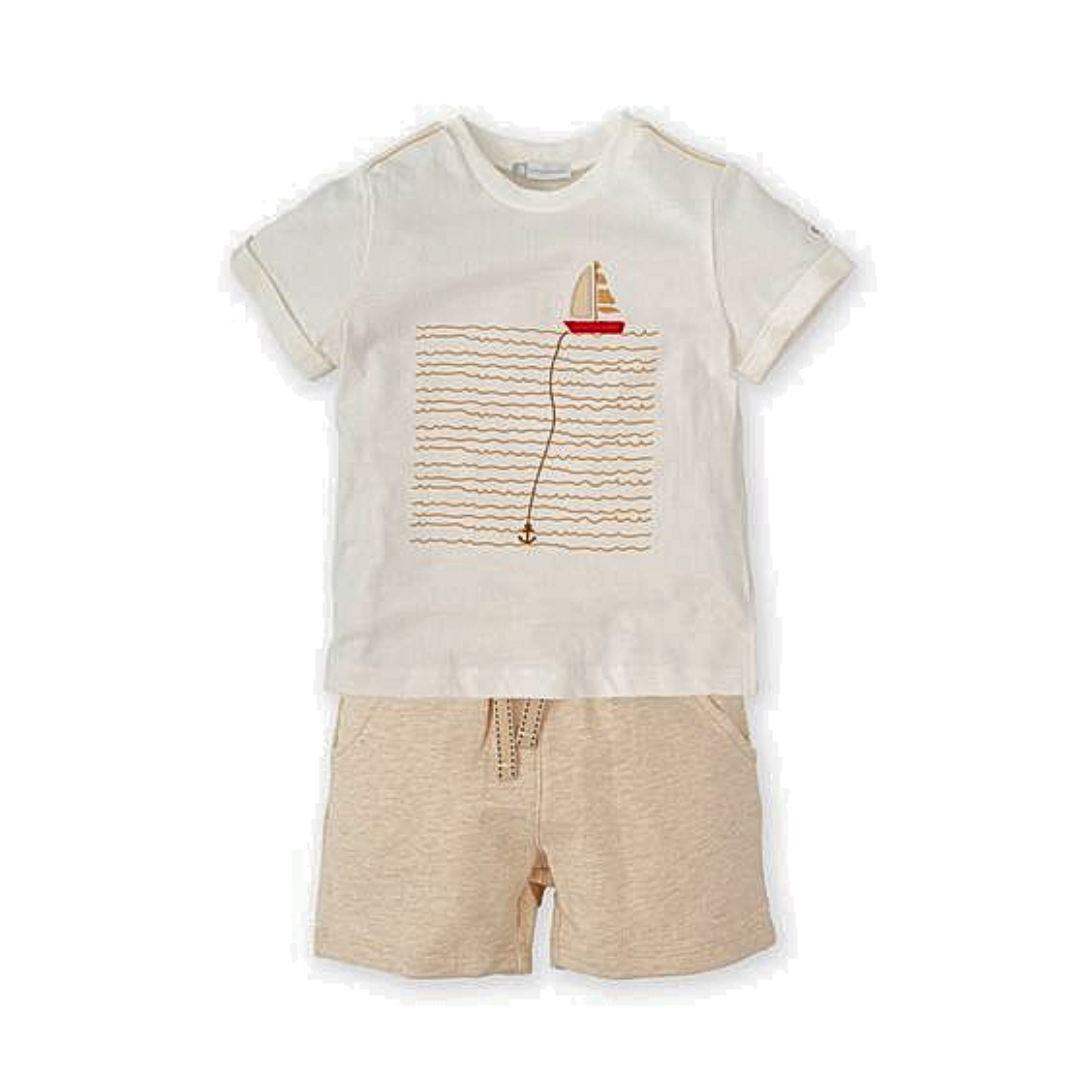 Conjunto barco beige