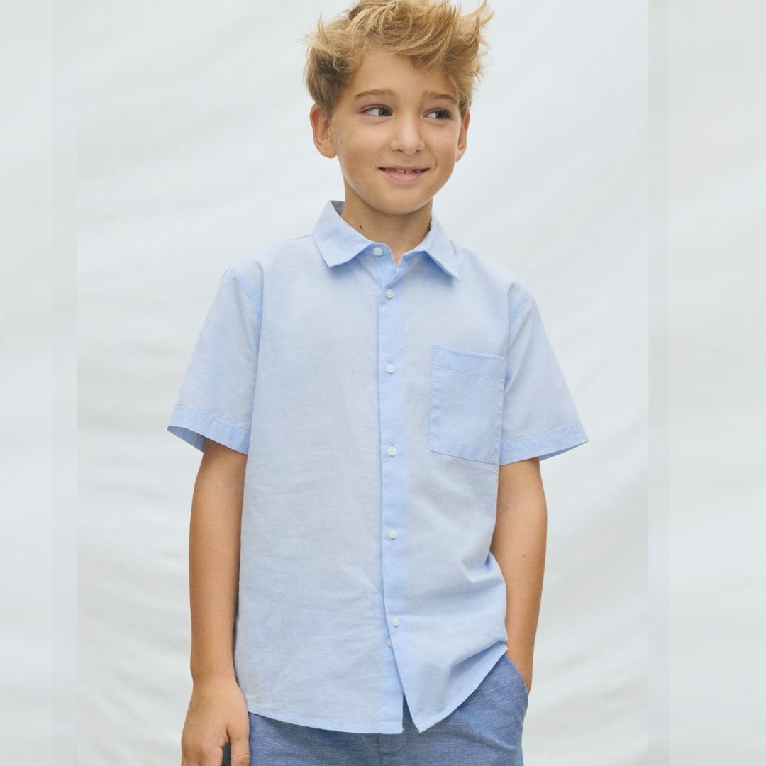 Camisa manga corta blue