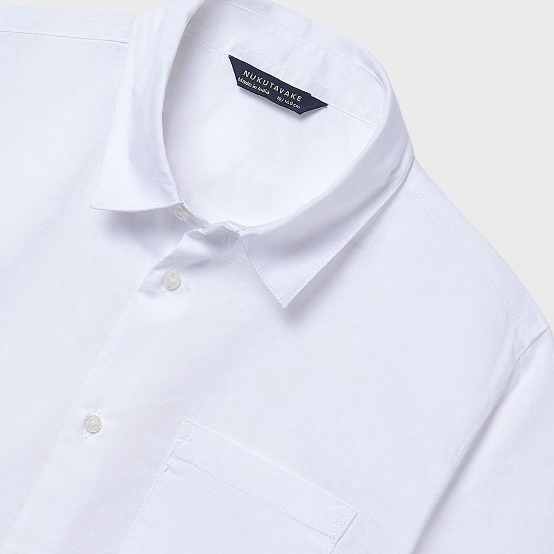 Camisa manga corta blanca