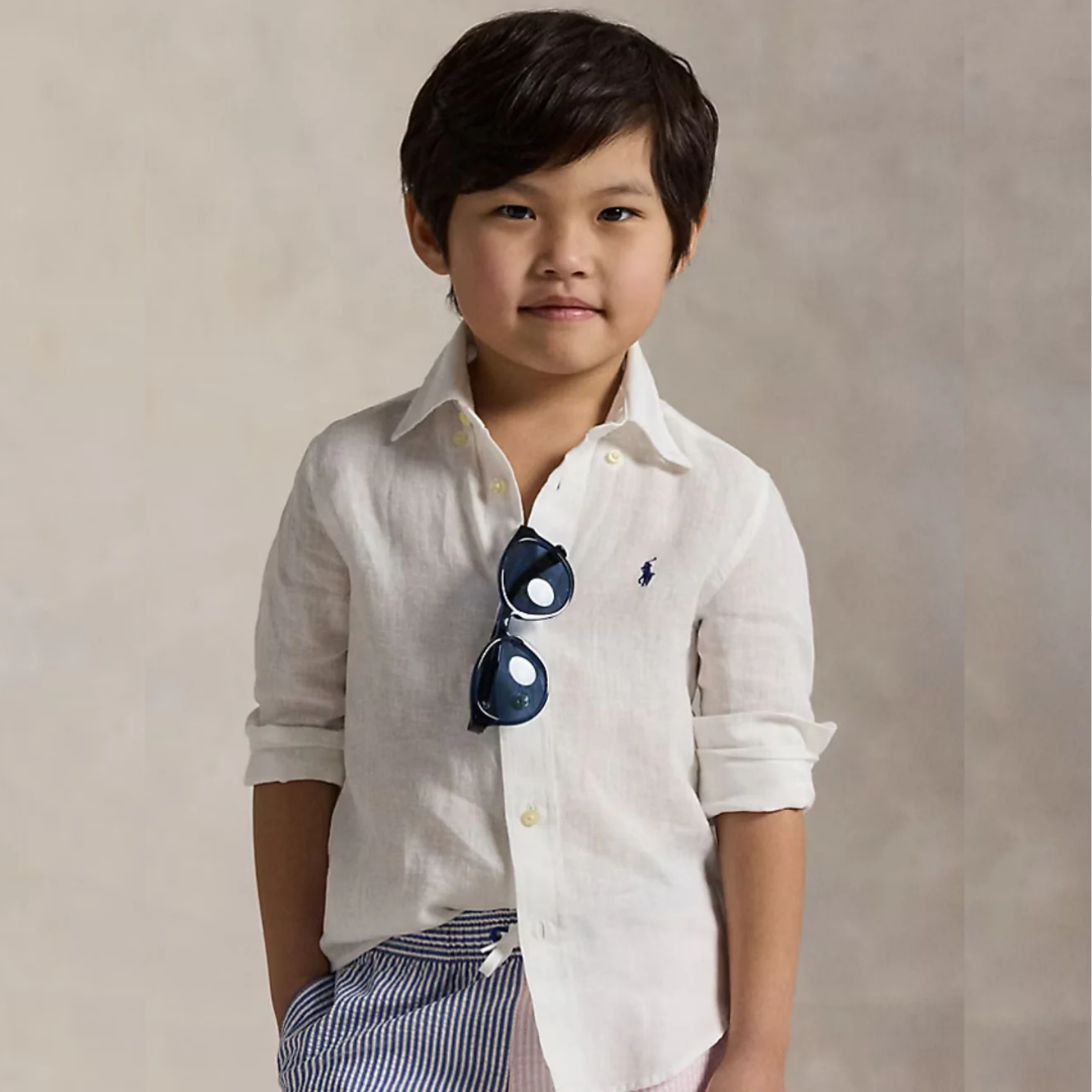 Camisa blanca en lino
