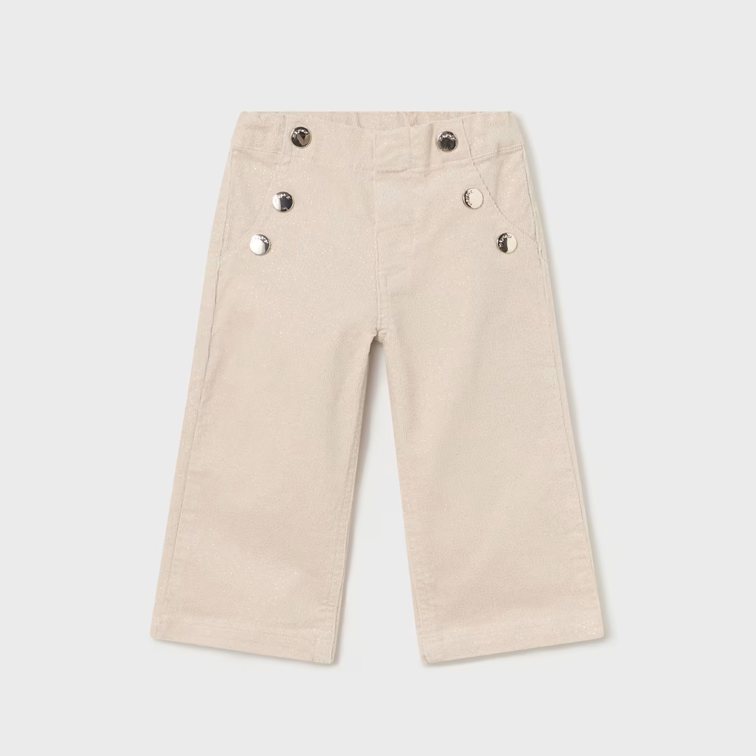 Pantalón bebé niña beige