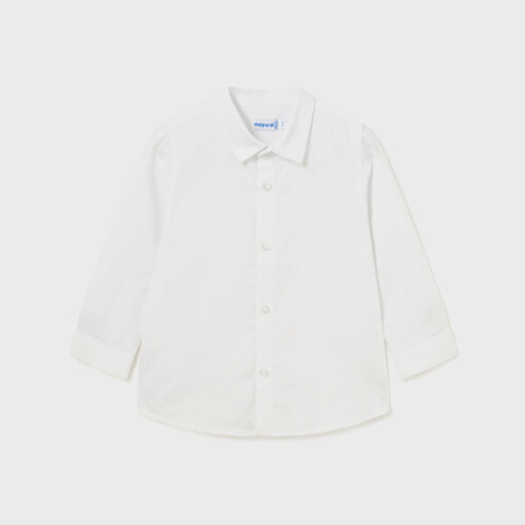 camisa blanca manga larga