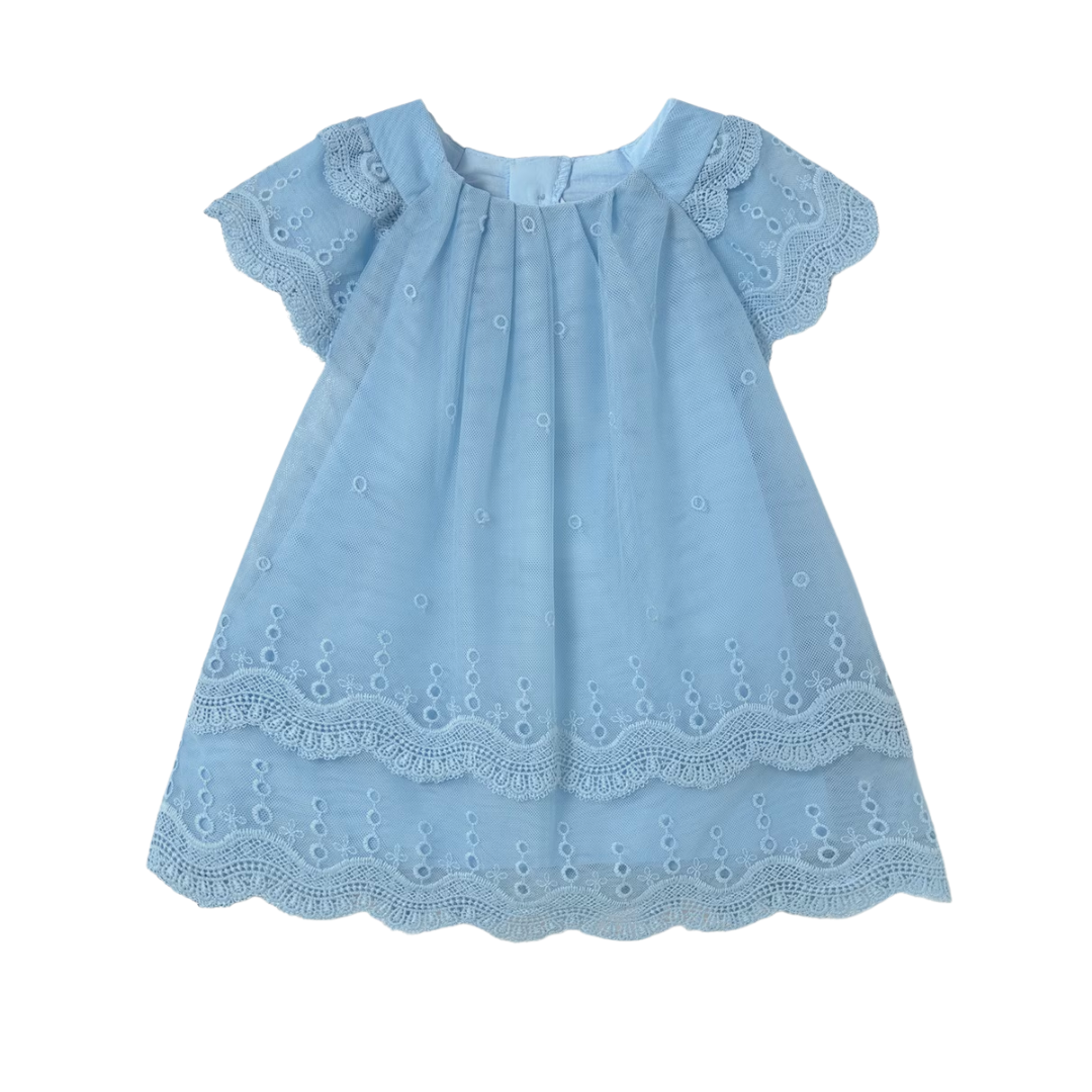 Vestido tul bordado