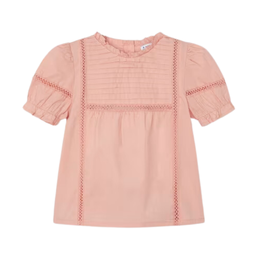 Blusa Manga de Princesa - Coral