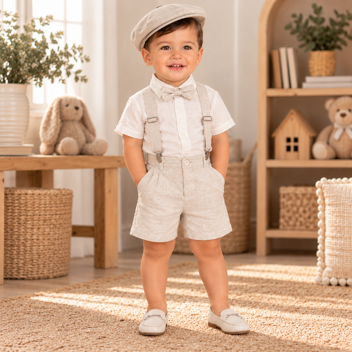 Set bautizo beige