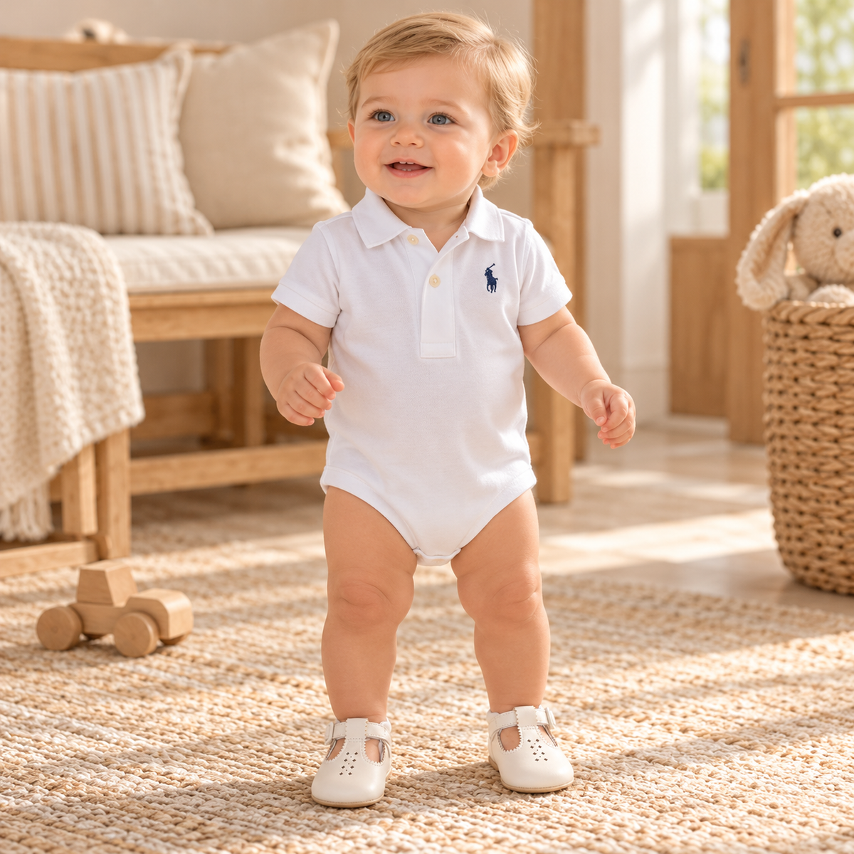 Mameluco polo white