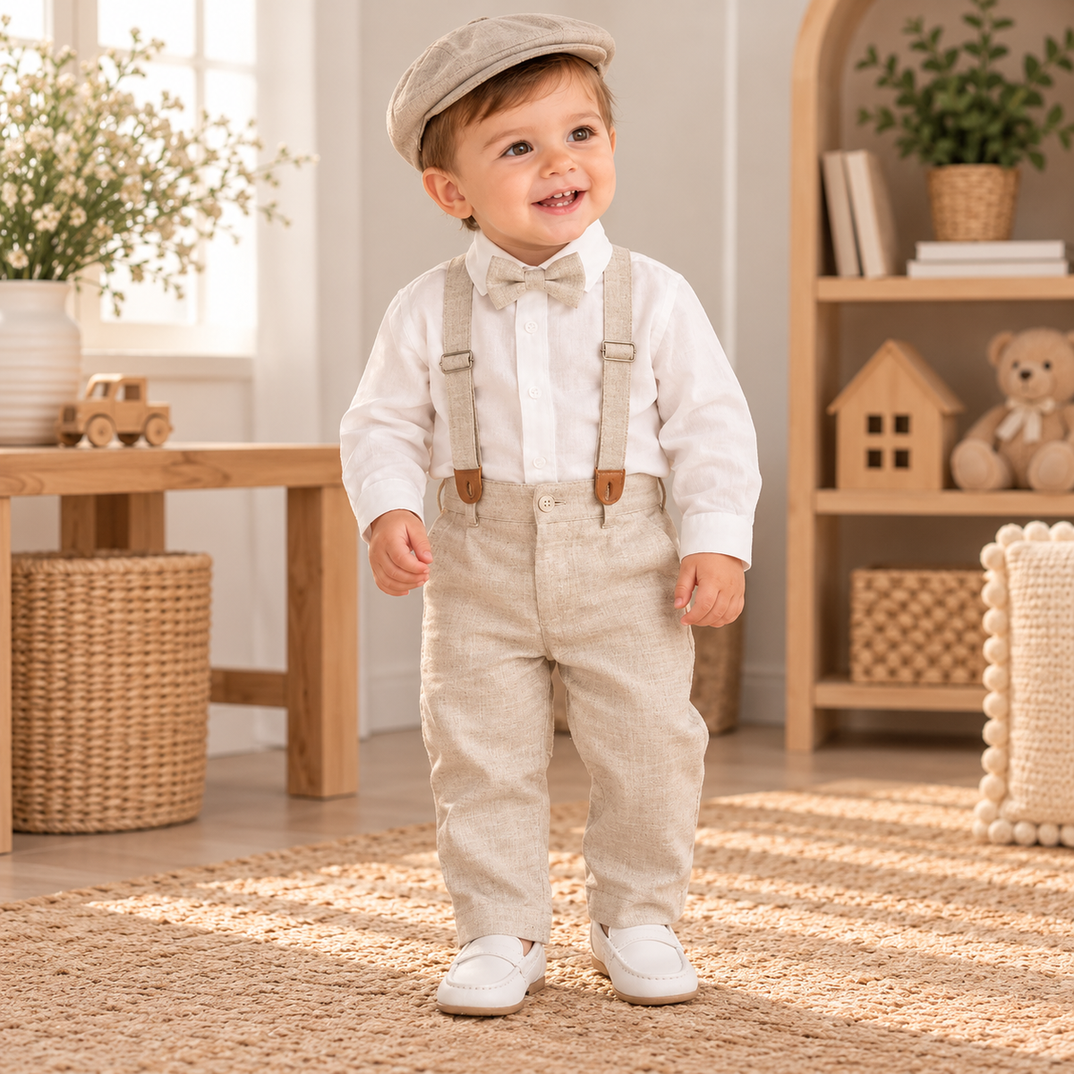 Set bautizo beige