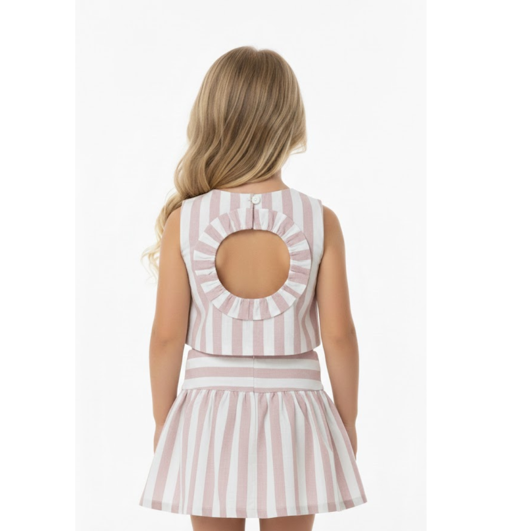 Conjunto rayas pink