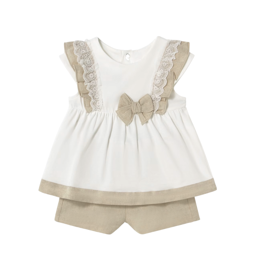 Conjunto lazo rosa