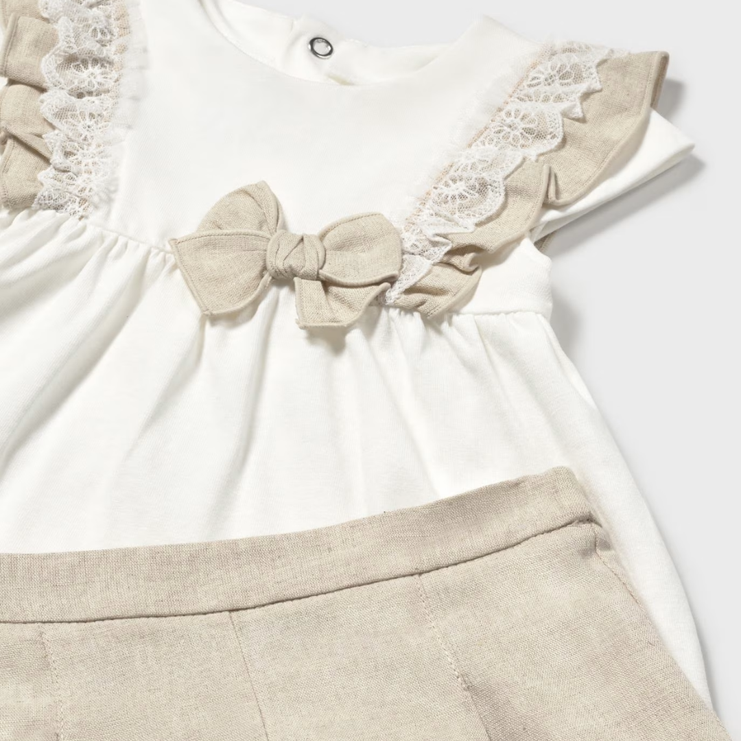 Conjunto lazo rosa
