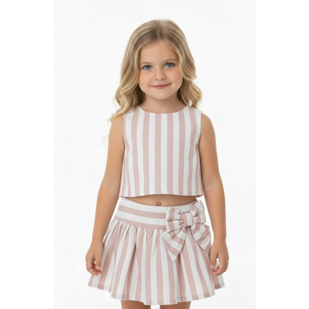 Conjunto rayas pink