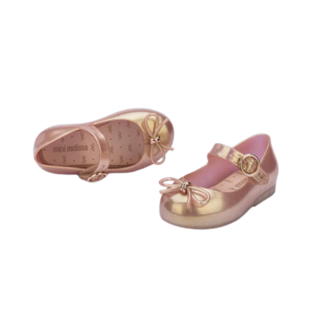 Sandalia Mini Melissa Sweet Love Oro Rosa